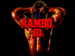Rambo III (SEGA Master System) screenshot: Title screen