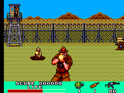Rambo III (SEGA Master System) screenshot: Go shoot them!
