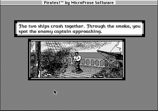 Sid Meier's Pirates! (Macintosh) screenshot: As ship collides