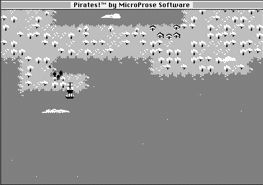 Sid Meier's Pirates! (Macintosh) screenshot: Disembarked and onfoot.