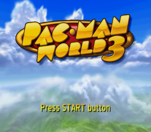 Pac-Man World 3 (PlayStation 2) screenshot: Title screen.