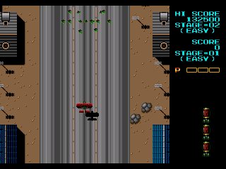 Fire Shark (Genesis) screenshot: Taking off.
