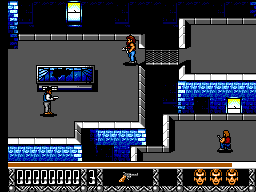 Predator 2 (SEGA Master System) screenshot: Roofs level