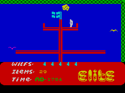 Kokotoni Wilf (ZX Spectrum) screenshot: Start level 4 - Colonial age.