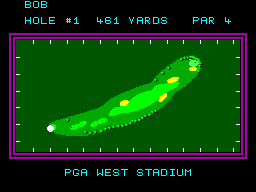 PGA Tour Golf (SEGA Master System) screenshot: Course overview