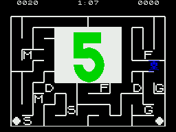Alphabet Zoo (ZX Spectrum) screenshot: Is my number up?