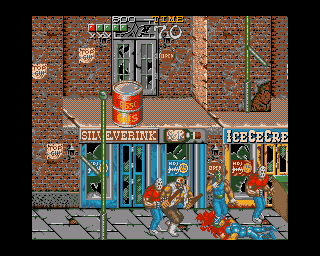 Ninja Gaiden (Amiga) screenshot: These guys are beating me up!