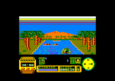 Butcher Hill (Amstrad CPC) screenshot: Obtained a compass
