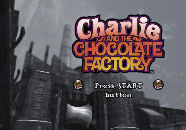 Charlie and the Chocolate Factory (PlayStation 2) screenshot: Title screen.