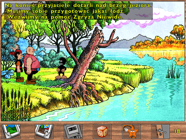 Kajko i Kokosz: W Krainie Borostworów (Windows) screenshot: Lake shore