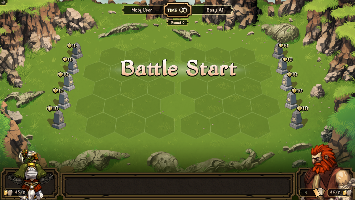 Scrolls (Windows) screenshot: Battle start