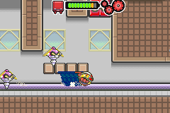 Drill Dozer (Game Boy Advance) screenshot: You can even dash with the drill to squeeze through small areas
