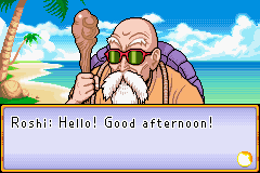 Dragon Ball: Advanced Adventure (Game Boy Advance) screenshot: Meeting Master Roshi