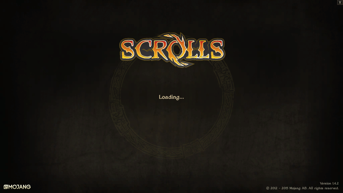 Scrolls (Windows) screenshot: Loading screen