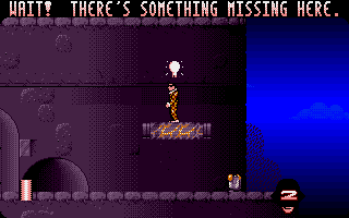 Harlequin (Amiga) screenshot: A hint