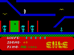 Kokotoni Wilf (ZX Spectrum) screenshot: WC.