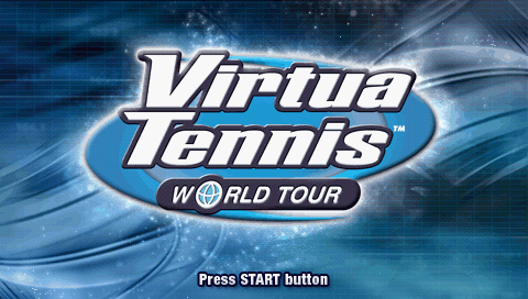 Virtua Tennis: World Tour (PSP) screenshot: Title screen