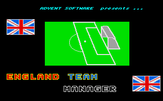 England Team Manager (Atari ST) screenshot: Title screen