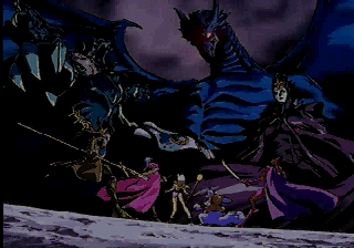 Lucienne's Quest (SEGA Saturn) screenshot: Intro shot 10. Facing off against all things evil.