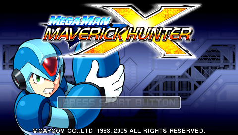 Mega Man: Maverick Hunter X (PSP) screenshot: Title screen