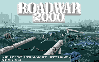 Roadwar 2000 (Apple IIgs) screenshot: Title screen