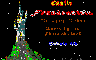 Castle Frankenstein (Atari ST) screenshot: Title screen