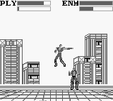 Fist of the North Star: 10 Big Brawls for the King of the Universe! (Game Boy) screenshot: Fighting outside in the city