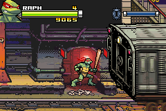 TMNT (Game Boy Advance) screenshot: Subway danger