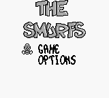 The Smurfs (Game Boy) screenshot: Title Screen