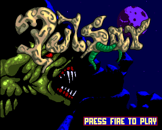 Pulsar (Amiga) screenshot: Title screen