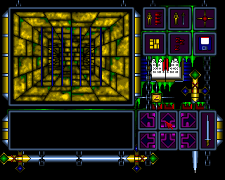 Dreenshar: Dzieło Magów (Amiga) screenshot: Laser barrier