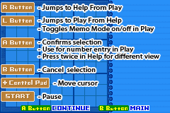 Dr. Sudoku (Game Boy Advance) screenshot: How to Play