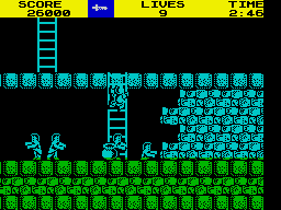 Ghosts 'N Goblins (ZX Spectrum) screenshot: Level 3.