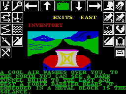 Kobyashi Naru (ZX Spectrum) screenshot: Starting wisdom