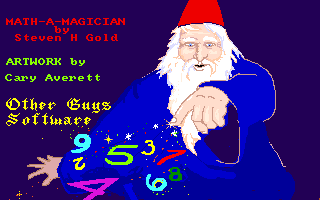 Math-a-Magician (Amiga) screenshot: Title screen