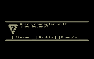 Quest for Tanda (Atari ST) screenshot: Who will you play?