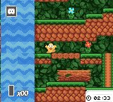 Toki Tori (Game Boy Color) screenshot: Finished level 1!