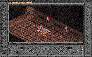The Immortal (Amiga) screenshot: It's time to hit the hay.
