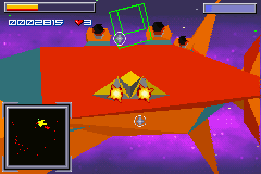 Star X (Game Boy Advance) screenshot: In space, you must fight huge battleships