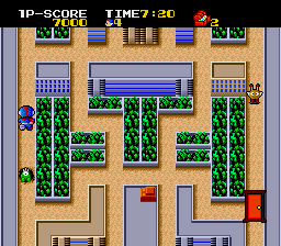 Cratermaze (TurboGrafx-16) screenshot: One enemy fell into one of my holes