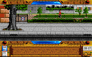 Explora III: Sous le signe du serpent (Amiga) screenshot: Park