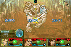 Mazes of Fate (Game Boy Advance) screenshot: These enemies are all over El Paso and are very strong