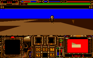 A.G.E. (Amiga) screenshot: First enemy - A jellyfish that is about to...