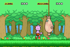 Punching Bags (Game Boy Advance) screenshot: Running to a punching bag.