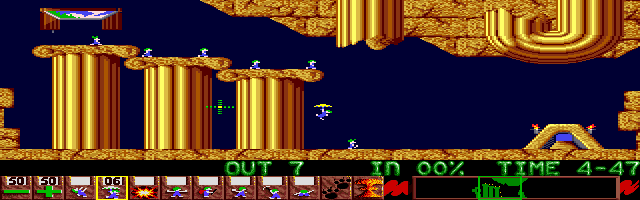 Lemmings (CDTV) screenshot: Level 2