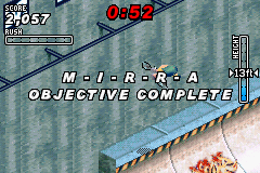 Dave Mirra Freestyle BMX 2 (Game Boy Advance) screenshot: Completing an objective.