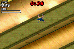 Dave Mirra Freestyle BMX 2 (Game Boy Advance) screenshot: Someone needs more practice.