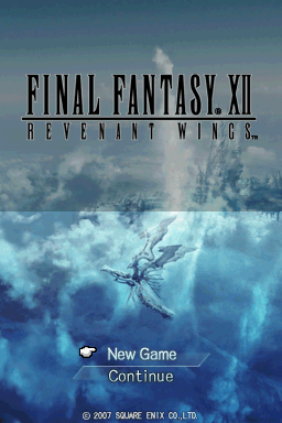 Final Fantasy XII: Revenant Wings (Nintendo DS) screenshot: Title screen