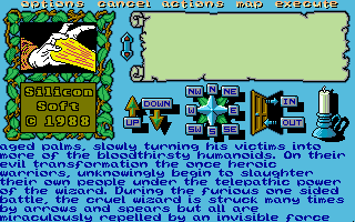 Legend of the Sword (Amiga) screenshot: Game start