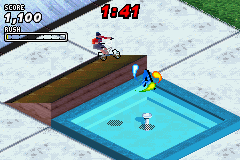 Dave Mirra Freestyle BMX 2 (Game Boy Advance) screenshot: Long jump